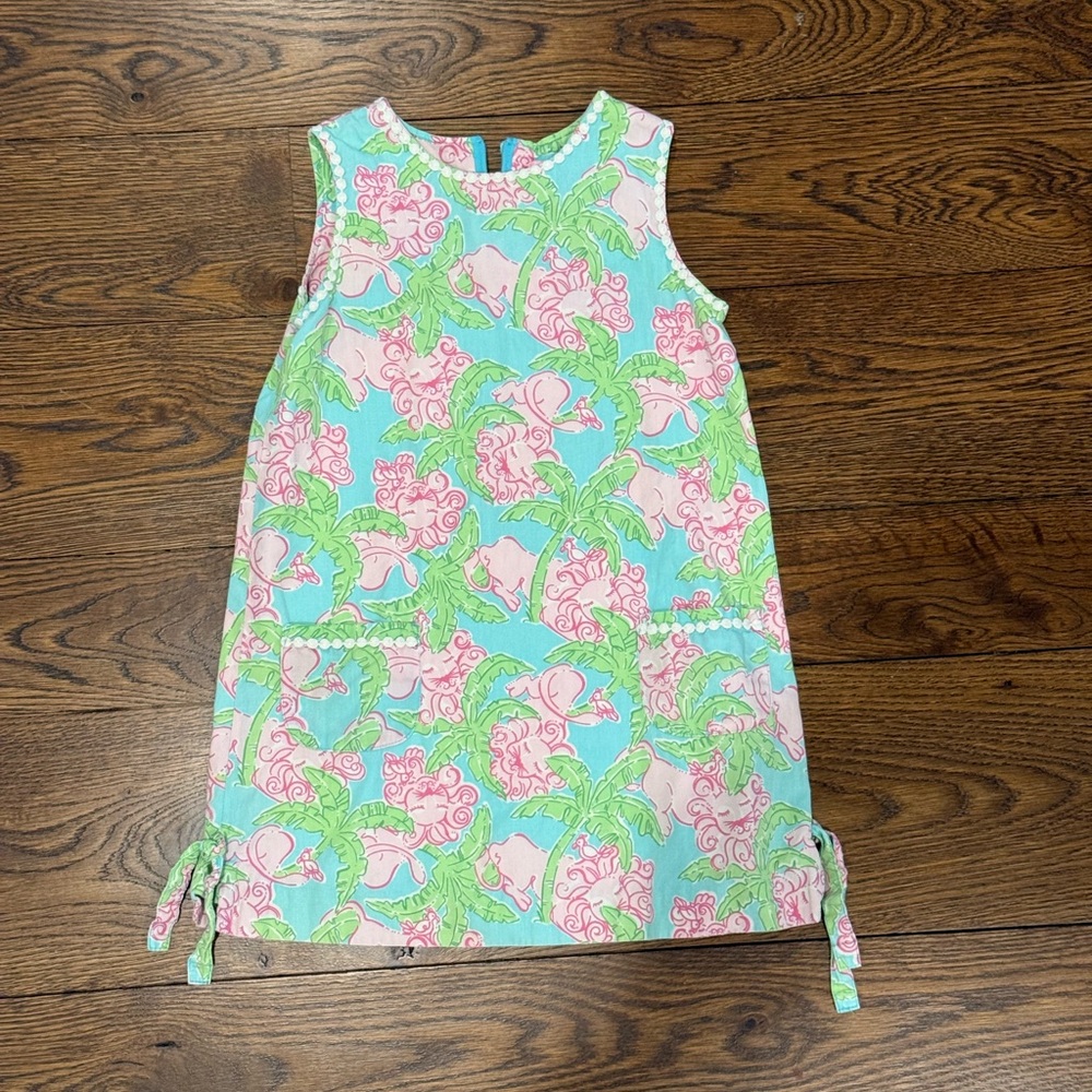 Lilly Pulitzer Aqua and Pink Floral Dress